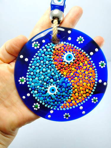 Pendentif perles verre - perles, de