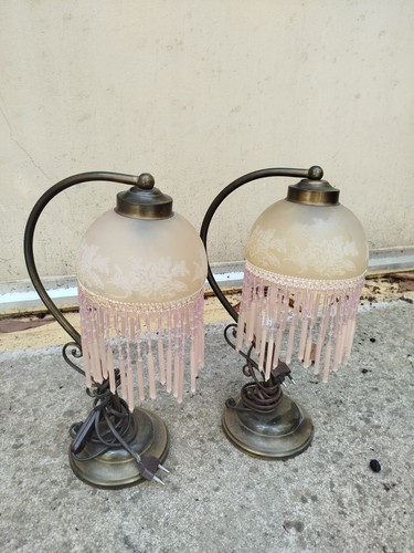 Paire lampes chevet charleston - chevet,