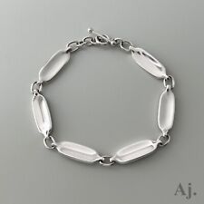 Bracelet Georg Jensen 327A en argent sterling 925 fabriqué au Danemark vintag...