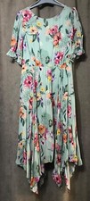 Robe longue Floral vert