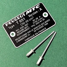 Plaque de cadre Peugeot 103 -