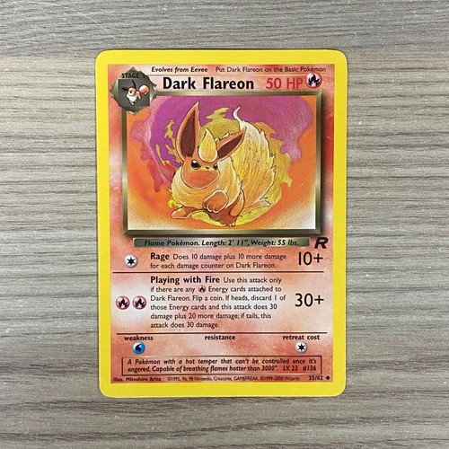 Dark flareon carte pokémon - dark,