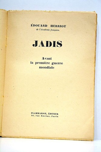 Herriot jadis paris - jadis, 1948