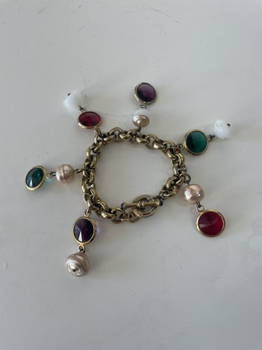 Bracelet gourmette couleur - , or