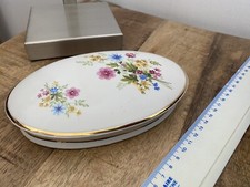 Bonbonnière porcelaine de limoges décor floral