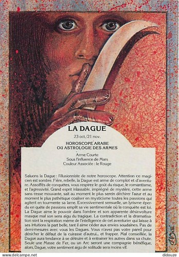 Carte postale astrologie - postale,