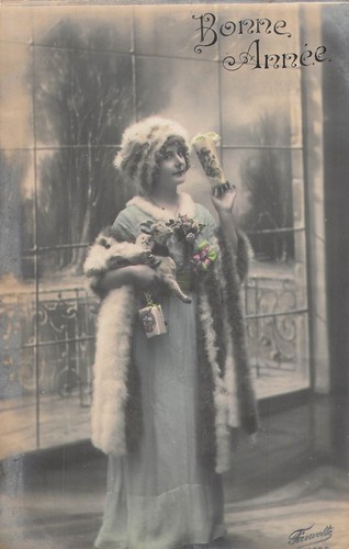 Bonne annee femme elegante - bonne,