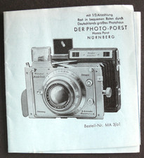 MODE D'EMPLOI / INSTRUCTIONS FOR USE : PLAUBEL BLITZ ZUSATZ FÜR MAKINA III - BE