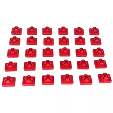 PLAYMOBIL Lot de 30 Clips de Fixation Connecteurs ROUGE  (4103) SYSTEM x