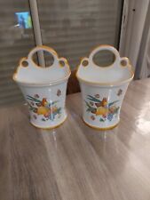 LOT DE 2 POTS " DE LA POTERIE LA CHAPELLE DES POTS " CERAMIQUES FRANCAISE