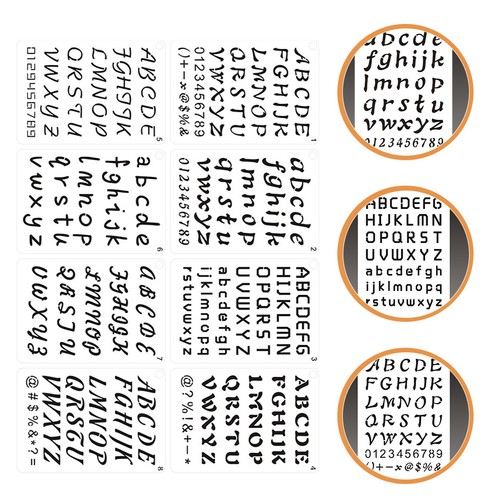Pcs modèles alphabet - 8, d'alphabet