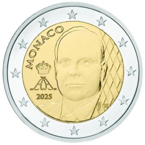 2euro monaco 2025 albert - 2euro,