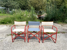 3 CHAISES Pliantes en tissus