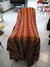 COUPON TISSU PROVENCAL COULEUR BORDEAUX FLEURS