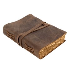 Carnet cuir vintage 20x15 - carnet,