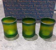 partylite porte bougie lampion et réchaud trio bambou neuf