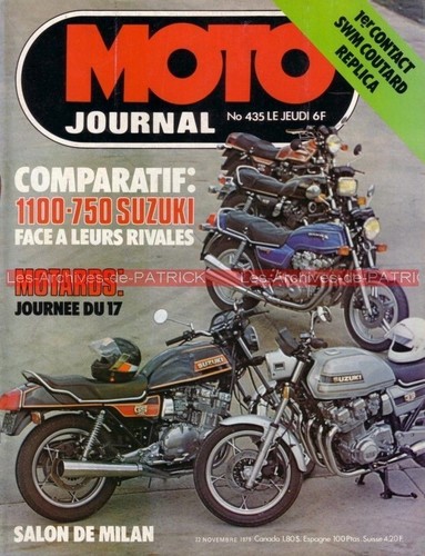 Moto journal 435 suzuki gs - suzuki,