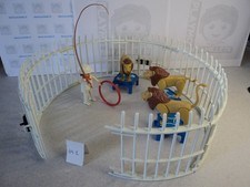 PLAYMOBIL vintage city cirque cage dresseur lions set 3517 - B V2 de 1982 #1