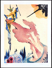 Salvador Dali Lithographie COA