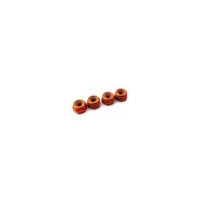 Hiro Seiko 3Mm Alliage Nylon Écrou (Taille S) [Orange] (4 Pcs) / HS-69855