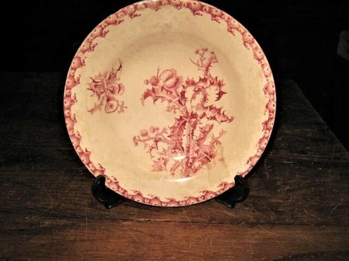 Assiette ancienne creuse - assiette,