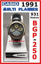1991 CASIO ⌚️ BGP-250 ► MULTI PLANNER Watch 931 🔴 Made in Japan ► Ultra Rare