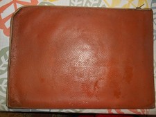 ancien sacoche cuir porte