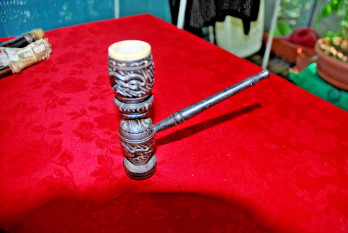 Pipe bois sculptée - pipe,