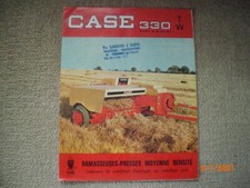 ANCIENNE  BROCHURE   PUBLICITAIRE  PRESSE RAMASSEUSE   CASE  330   T&W