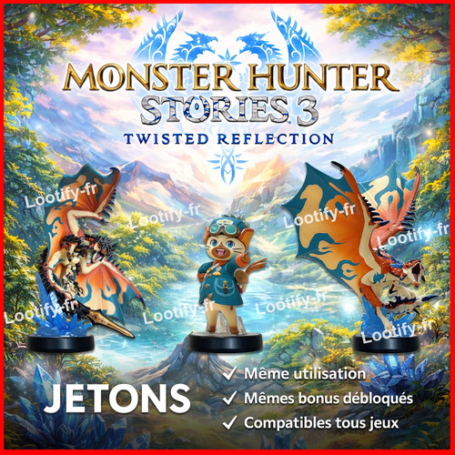 Lot jetons amiibo monster - lot,