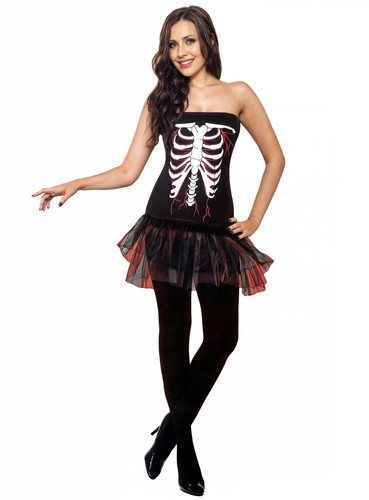 Robe tutu squelette - ,