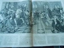 Gravure 1865 - Sir Tristan