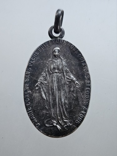 Vierge marie argent massif - argent,