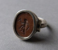 Bague argent intaille   Bijou