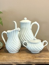 Set Cafetière, Pot à Lait et Sucrier - Porcelaine Haviland - Limoges - 1960