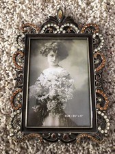 Tizo Enamel And Swarovski Crystal Frames 3.5” X 5” Hard To Find