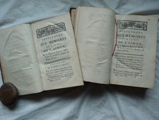 Suppléments aux Mémoires du Duc de St Simon-1789-2 vol (sur 4)- EO-