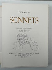PETRARQUE - Sonnets - Illustrations marc DAUTRY - Heures Claires 1977