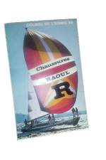 Autocollant vintage voile course de L'Edehec 83 sponsor Chaussures Raoul
