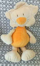 Doudou peluche lion grelot