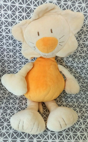 Doudou peluche lion grelot