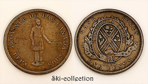 One penny token deux sous - penny,