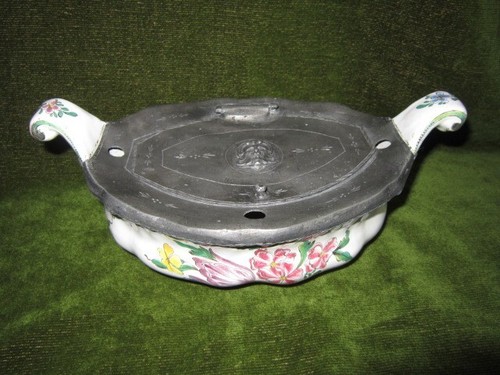 Xviii ancien encrier faience - xviii,