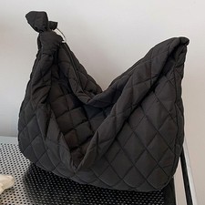 Sac à bandoulière matelassé mode grande capacité pour femme