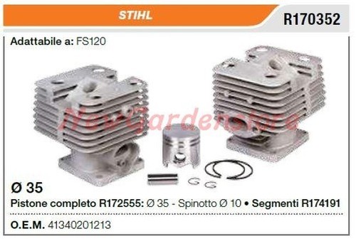 Cylindre piston segments stihl - cylindre,