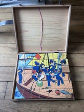 Ancien Jeu de 42 Cubes Bois