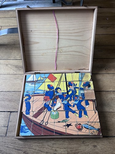 Ancien jeu cubes bois - jeu,
