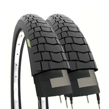 2 Pneus Noirs 20 X 1.95