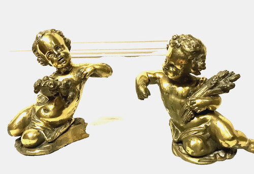 Une paire bronze pendule - paire, d