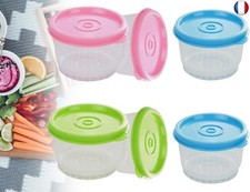 6 Pcs Boîtes de Congélation Petites Boîtes avec Couvercles Récipients en Pla